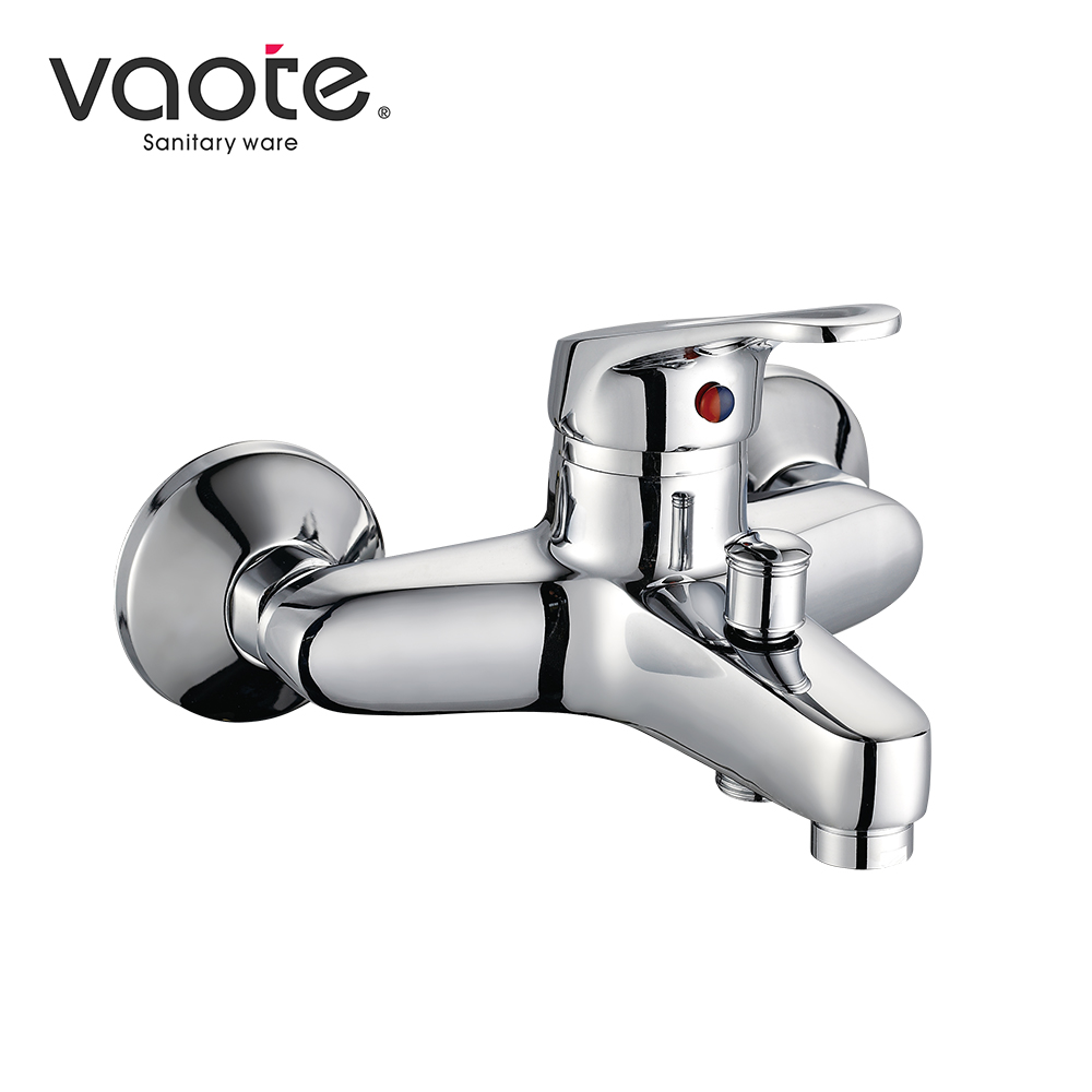 Sturdy Brass Wall - Mounted Mixer Faucet for Bathrooms