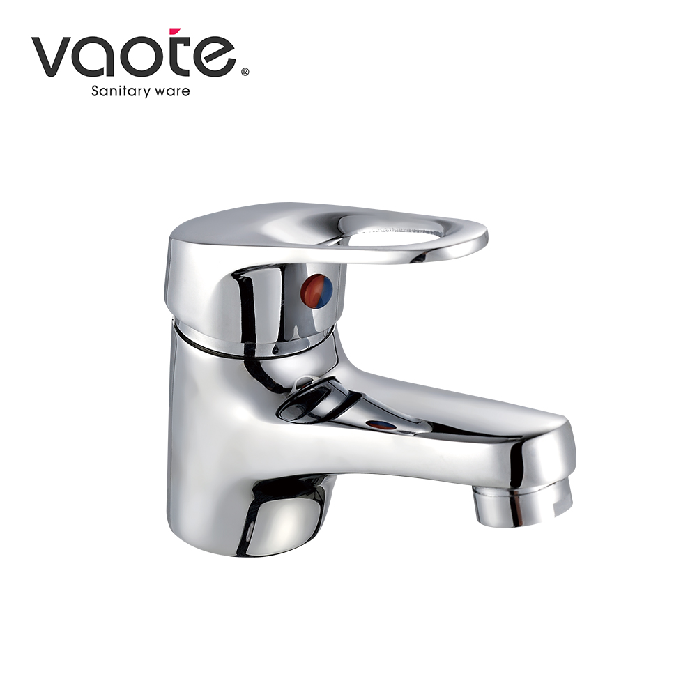 Rust-Resistant Chrome-Plated Deck-Mounted Brass Basin Faucet